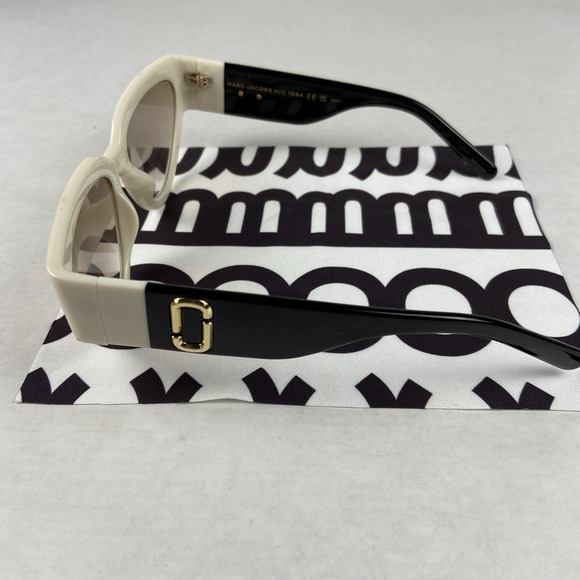 Marc Jacobs Black/Grey Shaded Cat-Eye Women's Sunglasses, Marc 645/s CCPHA 57-17 - Picture 4 of 9